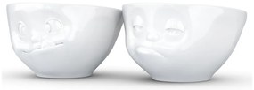 Komplet 2 białych porcelanowych łakomych miseczek 58products, 200 ml