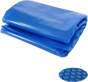 Pokrywa basenu,  owalna 7,31x3,65 m niebieska