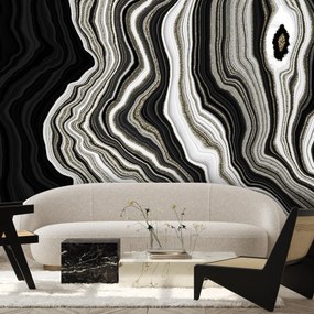 Fototapeta - Czarny marmur (196x136 cm)