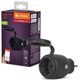 Ledvance - Smart gniazdo zewnętrzne SMART+ 3680W/230V/Typ F/SCHUKO 16A IP44 czarny