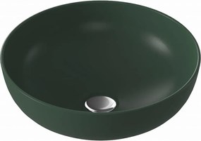 Umywalka ceramiczna nablatowa okrągła zielona 38 cm MOLIS GREEN
