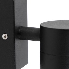 Inteligentny kinkiet zewnętrzny czarny z WiFi GU10 IP44 - Solo