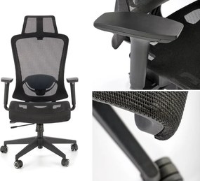 Ergonomiczne krzesło biurowe Goliat, zgodne z normą BHP