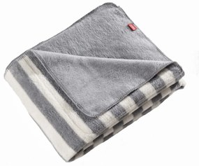 Koc Cosy Home 150x200cm Gray Stripes