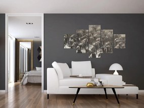 Obraz - Stado antylop gnu (125x70 cm)