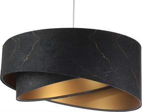 Lampa wisząca BLACK MARBLE czarna/złota