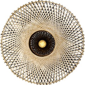 Orientalna lampa sufitowa z bambusa 50 cm - Rina