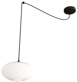 Nowoczesna lampa wisząca pająk z mlecznym kloszem - D169 B5-S43