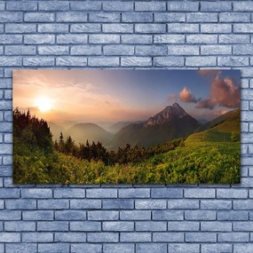 Zdjęcie na płótnie Szczyty Gór w Objęciach Lasu