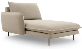 Beżowy szezlong Cosmopolitan Design Vienna, lewostronny