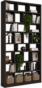 Duży regał biblioteczka na książki wenge F8-A45
