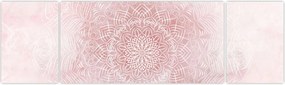Obraz - Różowa mandala (170x50 cm)