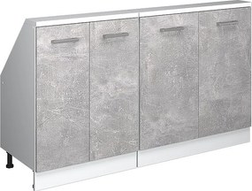 Szafka kuchenna na dach skośny beton 140x46x81.6 r-line