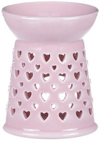 Porcelanowa lampa zapachowa Pink, 11 x 11 x 14 cm