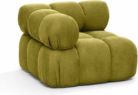 Moduł narożny, róg, do systemu modułowego, tkanina welur Salvador, Oliwkowy, Selia