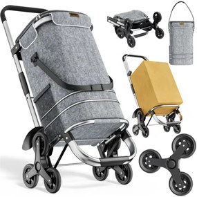 Jurhan Torba na zakupy na kółkach do schodów COMFORT, 50l, szara