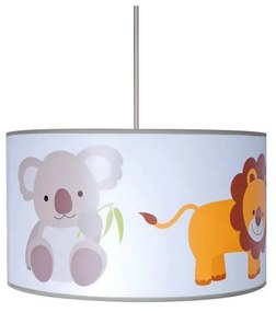 Sanneli 0116 - Dziecięca lampa wisząca ZOO 1xE27/60W/230V