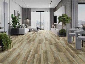 Mexen West Orange próbka paneli winylowych SPC 6,5 mm, podkład IXPE 1,5 mm, 4 V-Fuga, Dąb - F1009-S