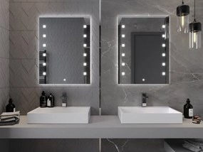 Mexen Ner lustro łazienkowe podświetlane 60 x 80 cm, LED 6000K, antypara - 9809-060-080-611-00