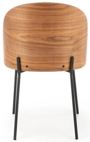 Krzesło popielaty/jasny orzech, skandynawski, loft, K451