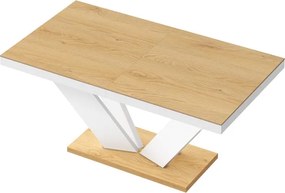 Rozkładany stół z blatem w dębowym dekorze Viva 2 Hubertus