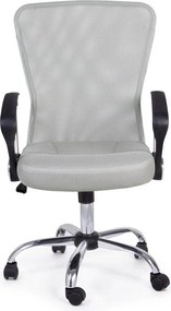 Jasnoszare tapicerowane krzesło biurowe Brisbane – Yes Everyday