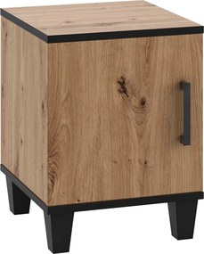 Szafka Nocna CORTEZA 40 cm Stolik Nocny do Sypialni, Dąb artisan