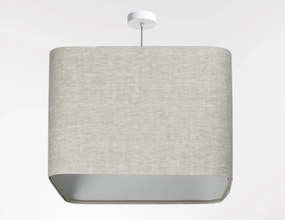 Lampa wisząca KWADRO LEN 010-40w25 beżowa/szara BPS KONCEPT