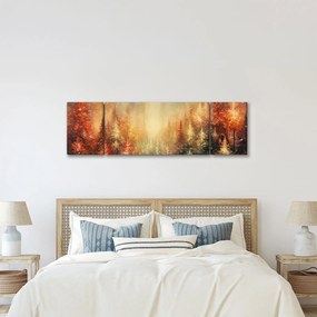 Obraz - Malowanie lasów (170x50 cm)