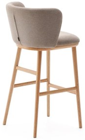Jasnobrązowy hoker (wysokość siedziska 75,5 cm) Ciselia – Kave Home