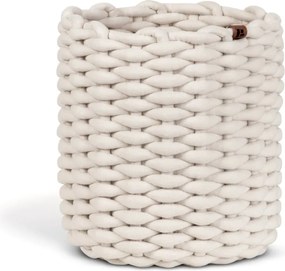 Tekstylny koszyk ø 25x25 cm Peach Skin Round M – Bigso