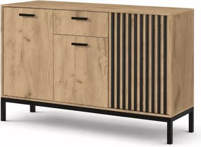Komoda Octavio KM-1 dąb craft/czarny – nowoczesna elegancja w Twoim wnętrzu