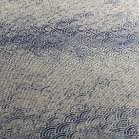 Obraz - Wzór fali (z zegarem) (90x30 cm)