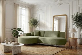 Narożnik Parma Studio Hills, do salonu, tkanina Quelle, lewy, zielony (38)