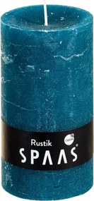 Świeca pieńkowa SPAAS RUSTIK 13 cm niebieska