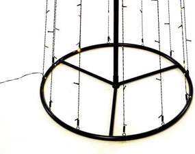 Dekoracja świąteczna - świetlna piramida ,240cm, ciepła biel