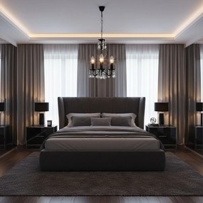 LAMPA SUFITOWA WISZĄCA EBT013-3CP CZARNA