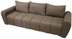 Modna kanapa do salonu, BUENO sofa z funkcją spania, sztruksowa tkanina