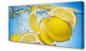 Zdjęcie na płótnie Cytryny Zanurzone w Wodzie