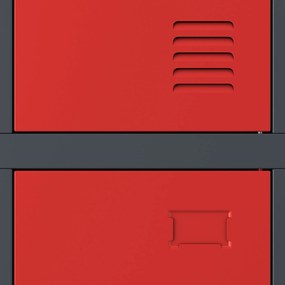 Szafka socjalna ubraniowa BHP 6-drzwiowa: IGOR, 900 x 1850 x 450 mm