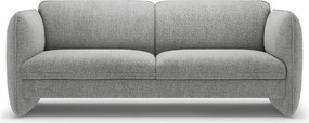 Jasnoszara sofa z tkaniny szenilowej 204 cm Georgia – Micadoni
