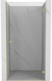 Mexen Lunar-B drzwi prysznicowe uchylne prawe 60 cm, transparent, złote szczotkowane - 832-060-000-55-00-P