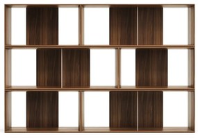 Modułowy system półek w dekorze orzecha 6 szt. 168x114 cm Litto – Kave Home