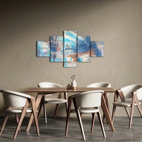 Obraz - Urodzony, by jeździć, niebieskie odcienie (125x70 cm)