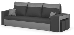 Kanapa sofa 3 os z funkcją spania DAKOTA2 Ciemny szary/Jasny szary