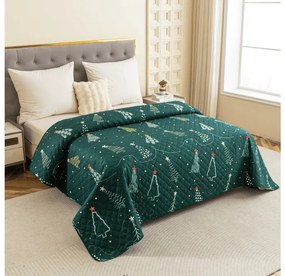 Narzuta na łóżko CHRISTMAS DRIFT, zielony Rozmiar: 220 x 240 cm