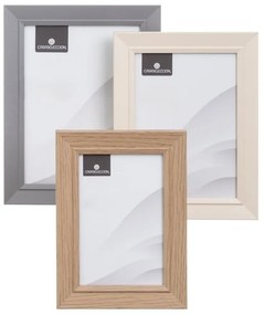 Brązowo-naturalne ramki stojące/ścienne zestaw 3 szt. 14x19 cm – Casa Selección