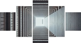 Obraz - Widok z wnętrza budynku (125x70 cm)