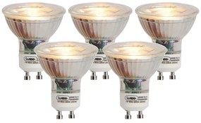 Zestaw 5 żarówek LED GU10 Flame Filament 1W 80lm 2200K