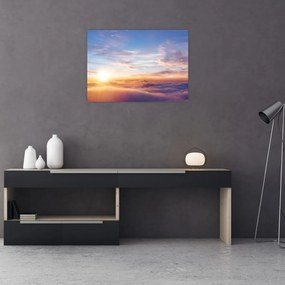 Obraz - Zachód słońca ponad chmurami (70x50 cm)